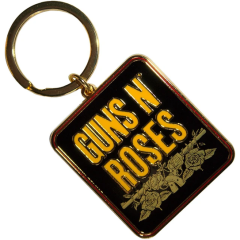 Guns n Roses Stacked Black Metallinen Avaimenperä