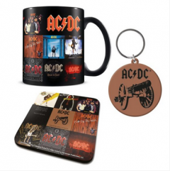 AC/DC Classic Albums Lahjapakkaus (muki, lasinalunen ja avaimenperä)