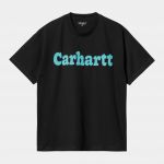Carhartt WIP S/S Bubbles black/turquoise T-paita