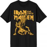 Iron Maiden Est. 1975 Claw Yellow Graphic T-paita