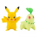 Pokemon Battle Mini Figures 5-8cm 2-Pack Chikorita & Pikachu