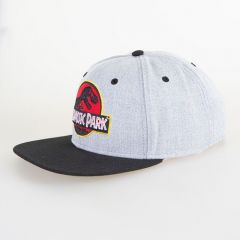 Jurassic Park Logo Snapback lippis harmaa/musta