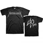 Metallica 40th Anniversary Songs Logo T-paita