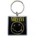 Nirvana Happy Face Photo Print Metallinen Avaimenperä