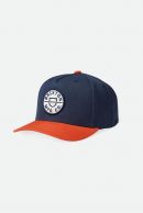 Brixton Crest C MP Snapback lippis navy/orange