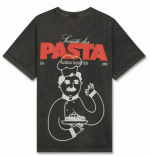 PICA PICA Pasta Sucker washed black T-paita