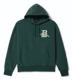 Brixton Predator Relaxed Hoodie primal green worn wash Hupppari