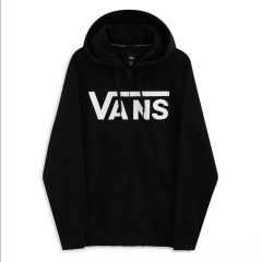 Vans Classic Zip Hoodie II black/white Vetoketjullinen Huppari