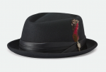 Brixton Stout Pork Pie Hat black/black Hattu