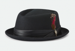 Brixton Stout Pork Pie Hat black/black Hattu