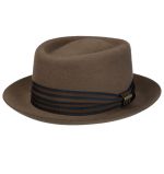 Stetson Pork Pie Woolfelt deep taupe Hattu