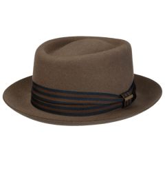 Stetson Pork Pie Woolfelt deep taupe Hattu