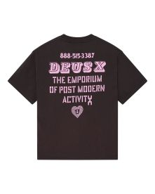 Deus Ex Machina Upstairs anthracite grey T-paita