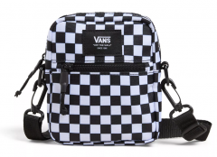 Vans Bail Shoulder Bag black-white check Olkalaukku