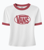 Vans Center Chest Ringer white naisten T-paita