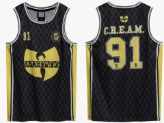 Wu-Tang Clan Cream Black Basketball Hihaton paita